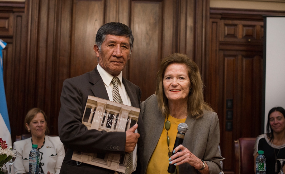 Highton de Nolasco recibi al presidente del Tribunal Supremo de Justicia de Bolivia