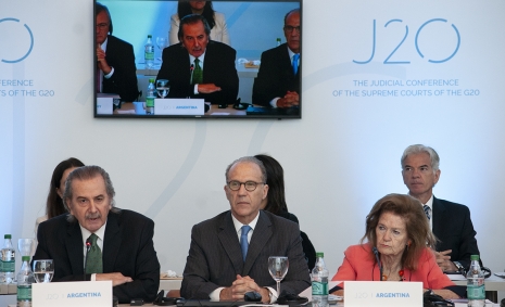 Fortalecimiento del Estado de Derecho, Reforma Judicial y Democracias Globales, ejes del segundo da del J20
